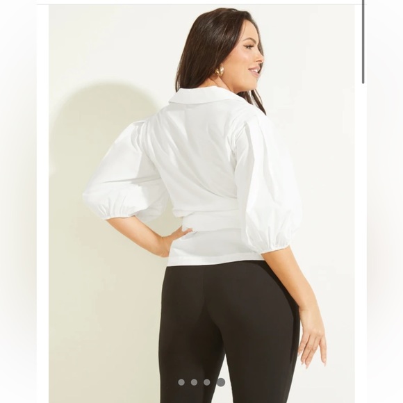 Marciano White Poplin Blouse - Size XS - Picture 4 of 9